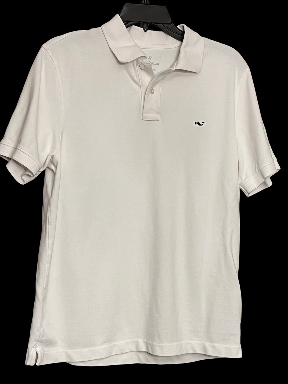 Vineyard Vines Men's White Polo with Whale Logo S